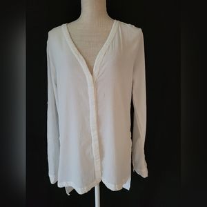 Heather white blouse